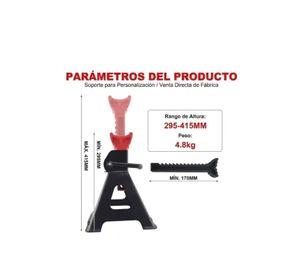 Caballete Mecánico 3 Toneladas Soporte de Seguridad Auto Trinquete