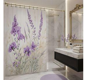 CORTINA DE BAÑO PREMIUM 180X180 CM CON FORRO BLANCO  CB25