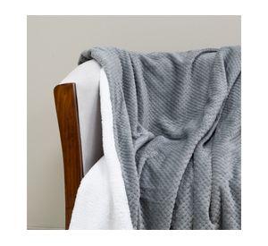 Mantas Coral Pop Sherpa gris 127x152 cm