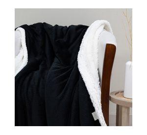 Mantas Coral Pop Sherpa negro 127x152 cm