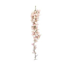 Flor artificial colgante Gardenia rosa 58 cm