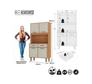 Mueble cocina alacena Pop canela/arena