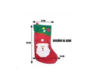 Pack x6 botas navideñas colgantes decorativas color rojo