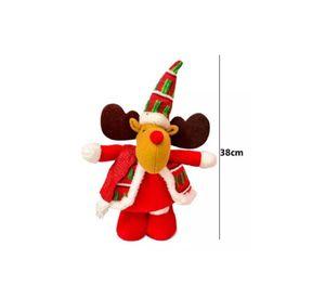 Muñecos de Navidad, monos pata larga 56 cm color rojo