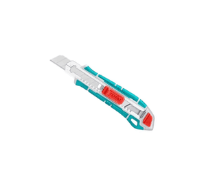 Cuchillo Cartonero Total THT522136 18 mm con 3 Cuchillas de Repuesto