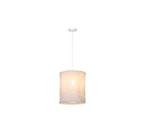 LAMPARA COLGANTE TISSAJA LINO BLANCO Ø30CM 1xE27