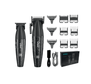 Barber Combo VGR Profesional V640 Clipper y Trimmer 9000RPM Negro