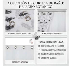 CORTINA DE BAÑO PREMIUM MAS FORRO 180X180 CM CB23