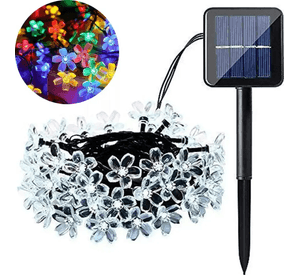 Luces Solares Guirnalda Navidad Flor Multicolor 4 Metros Rgb Luces Navidad