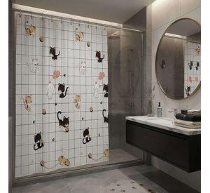 CORTINA DE BAÑO PREMIUM MAS FORRO 180X180 CM CB27