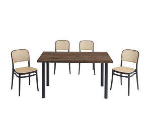 Comedor Alma Duna 4 Sillas Cafe