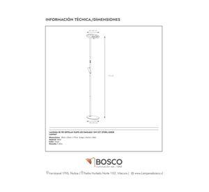 LAMPARA DE PIE ORTOLAN TAUPE LED DIMEABLE 12W CCT 2700K/4000K