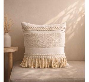 Funda De Cojín 45 x 45 Boho Flecos