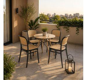 Comedor Loft Duna 4 Sillas Cafe