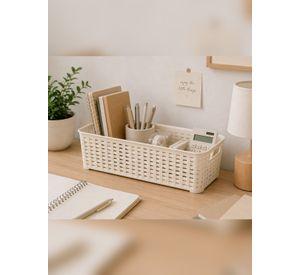 Canastilla Canasta Organizadora Multiusos Rattan 5.5 Litros