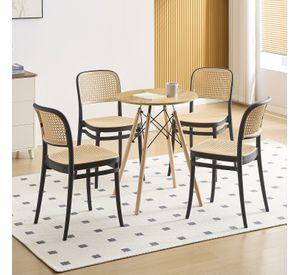 Comedor Loft Duna 4 Sillas Cafe