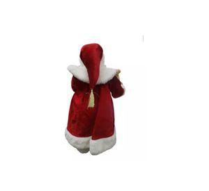 Viejo pascuero con regalo muñeco de Navidad rojo
