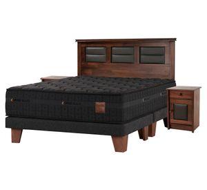 Cama europea Copper Black King base dividida + set Villarreal