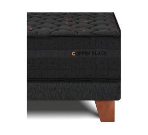 Cama europea Copper Black 2 plazas base dividida + respaldo Mallorca