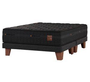 Cama europea Copper Black King base dividida