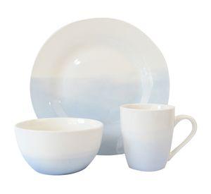 Vajilla porcelana Angelis Ara blanco 12 piezas