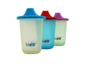 Set 3 Vasos Reutilizables Keep Kido tonos claros