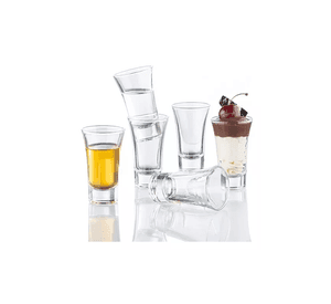 Lord Juego 6 vasos tequileros de vidrio