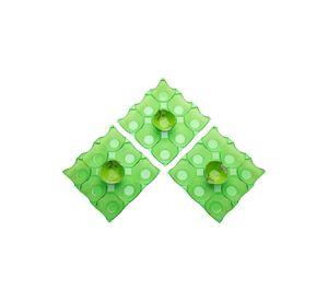 Set de 3 bandejas para huevos verde