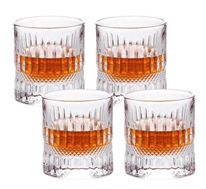Juego 4 Vasos Bajos Cortos Cristal Bar O Tragos 200ml M145