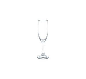 Set 6 Copas Champaña Vidrio 176 ML Transparente