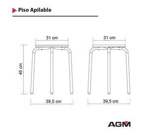 Piso Apilable Amarillo funcionalidad y confort