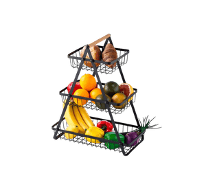 Cesta De Metal 3 Niveles Frutero Multiuso