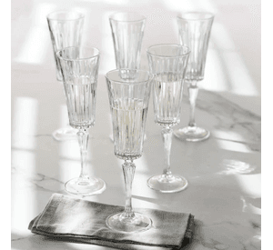 RCR SET 6 COPAS CHAMPAGNE TIMELESS
