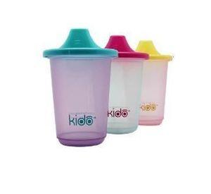 Set 3 Vasos Reutilizables Keep Kido tonos lila