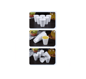 Vaso Plumavit Fiesta Desechables 10oz Sin Tapa 1000 Unidades