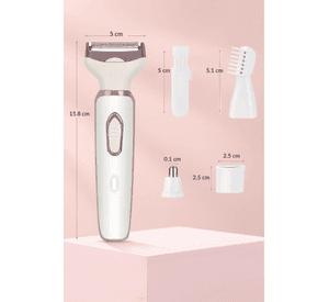 Maquina Depiladora Portatil Recargable Mujer Waterproof 4 en 1