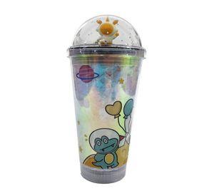 Vaso Acrílico Doble Pared Popote Astronauta Portatil Rondon