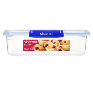 Contenedor cuadrado Klip It 3,5 lts.Sistema