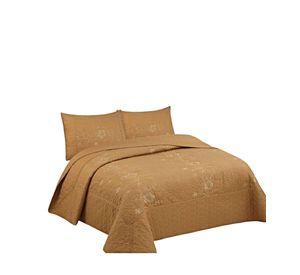 CUBRECAMA QUILT DE VERANO 2 PLAZAS BORDADO A7