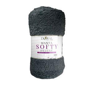 Manta Softy Lisa / Gris – Doral 127×152 cm.