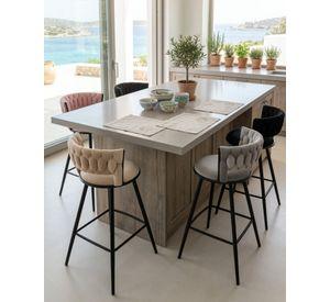 Pack 4 Silla de Bar Gales Black 66 cm