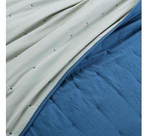 cubrecama super king azul