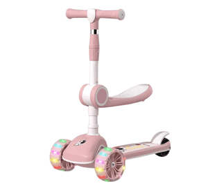 Scooter Monopatín 3 Ruedas Led Musical Plegable Niños Regulable