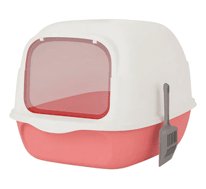 Arenero Para Gatos Roro Cerrado Baño Sanitario Caja Arena Gato Roro Color Rosado - 1000245