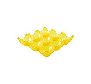 Set de 3 bandejas para huevos amarillo
