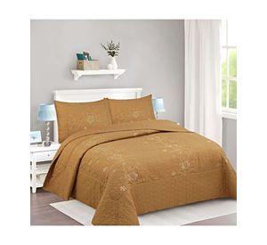 CUBRECAMA COLCHA QUILT DE VERANO 2 PLAZAS BORDADO A7