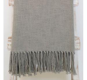 CHAL TELAR ALGODÓN GRIS CLARO 220X100