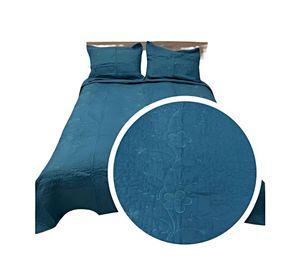CUBRECAMA COLCHA QUILT VERANO KING-SUPER KING BORDADO A6