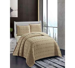 CUBRECAMA QUILT DELGADO TUFTING DE LUJO SUAVE KING J4