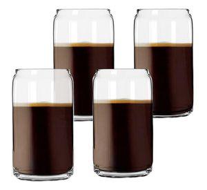 Set 4 Vasos De Vidrio Borosilicato 550ml Para Cafe - Norplat